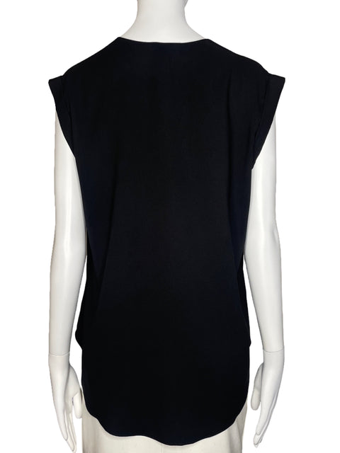 Blusa Ann Taylor Sin Mangas Negro - Talla M