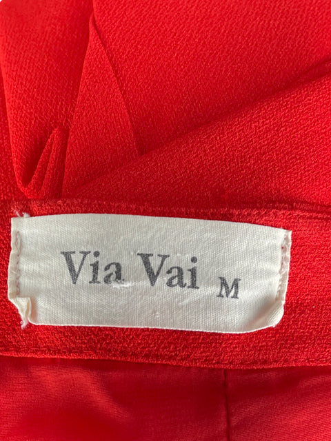 Pantalón Via Vai Straight Rojo-Talla M