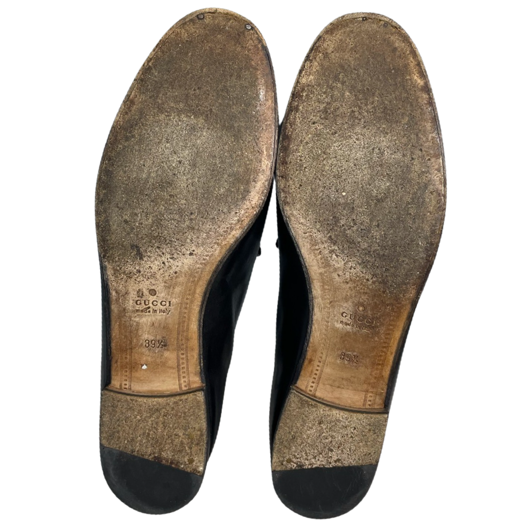 Zapatos Gucci Mocasin Horsebit Negro-Talla 39.5