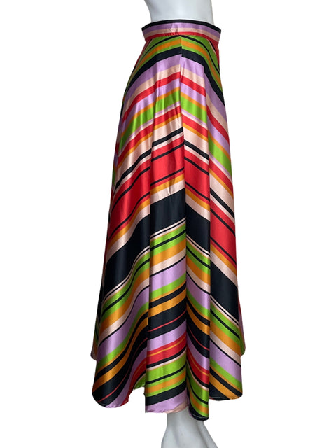 Falda Her.. Bottari Maxi Rayas Negro-Talla M