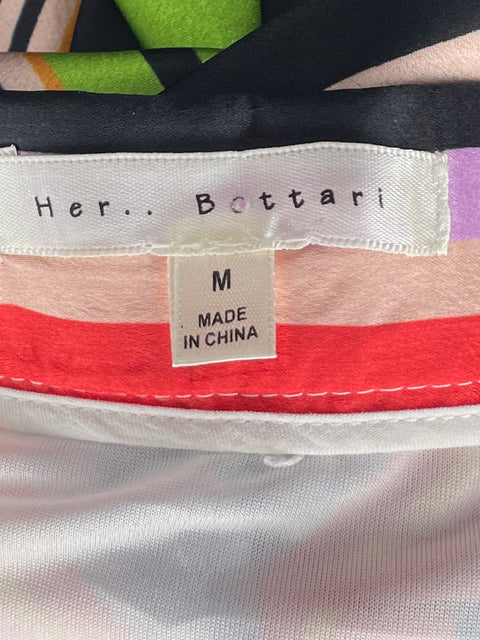 Falda Her.. Bottari Maxi Rayas Negro-Talla M