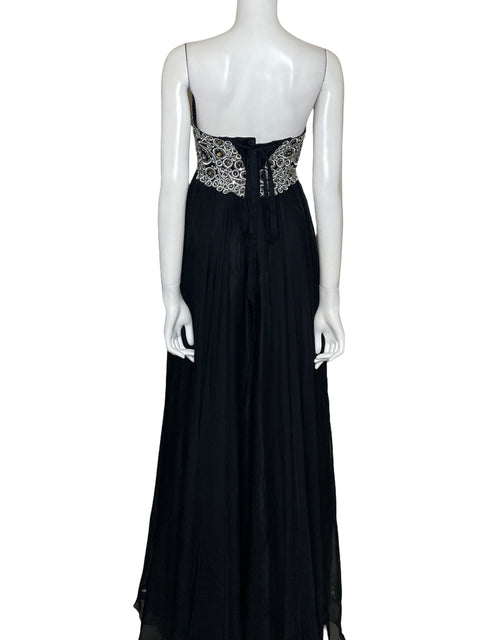 Vestido Fiesta Formals Maxi Fluido Negro-Talla S