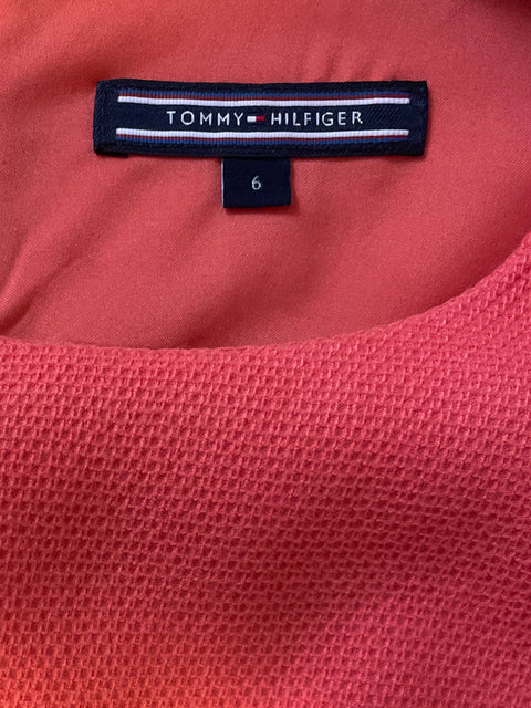Vestido Tommy Hilfiger En A Rosado- Talla 6
