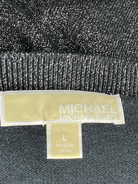 Blusa Michael Kors Brillante Negro-Talla L