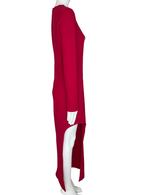 Vestido Zara Largo Lapiz Rojo- Talla M