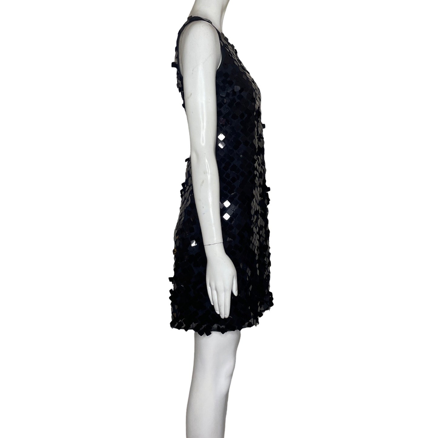 Vestido White House & Black Market Lentejuelas Negro-Talla 0