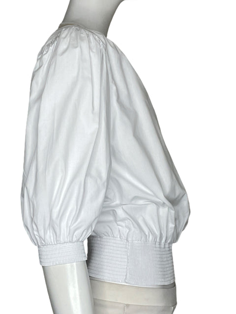 Blusa Saya Cuello V Cruzada Blanco - Talla M