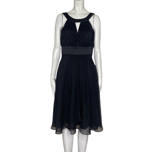 Vestido White House & Black Market Cuello Redondo Negro-Talla 4