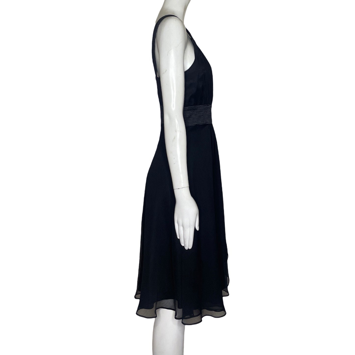 Vestido White House & Black Market Cuello Redondo Negro-Talla 4