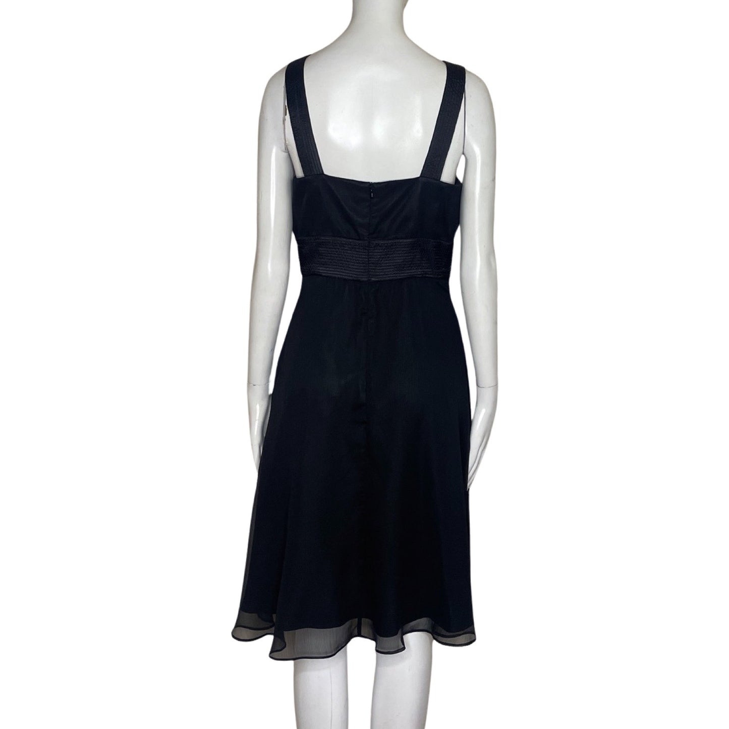 Vestido White House & Black Market Cuello Redondo Negro-Talla 4