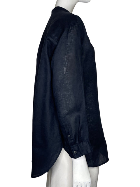 Blusa Uniqlo Cuello V Azul - Talla M