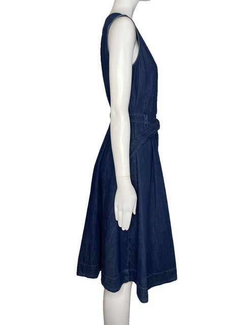Vestido Tommy Hilfiger Sin Mangas Denim Azul - Talla 8