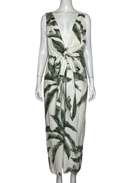 Mono Massimo Dutti Hojas Blanco - Talla 8