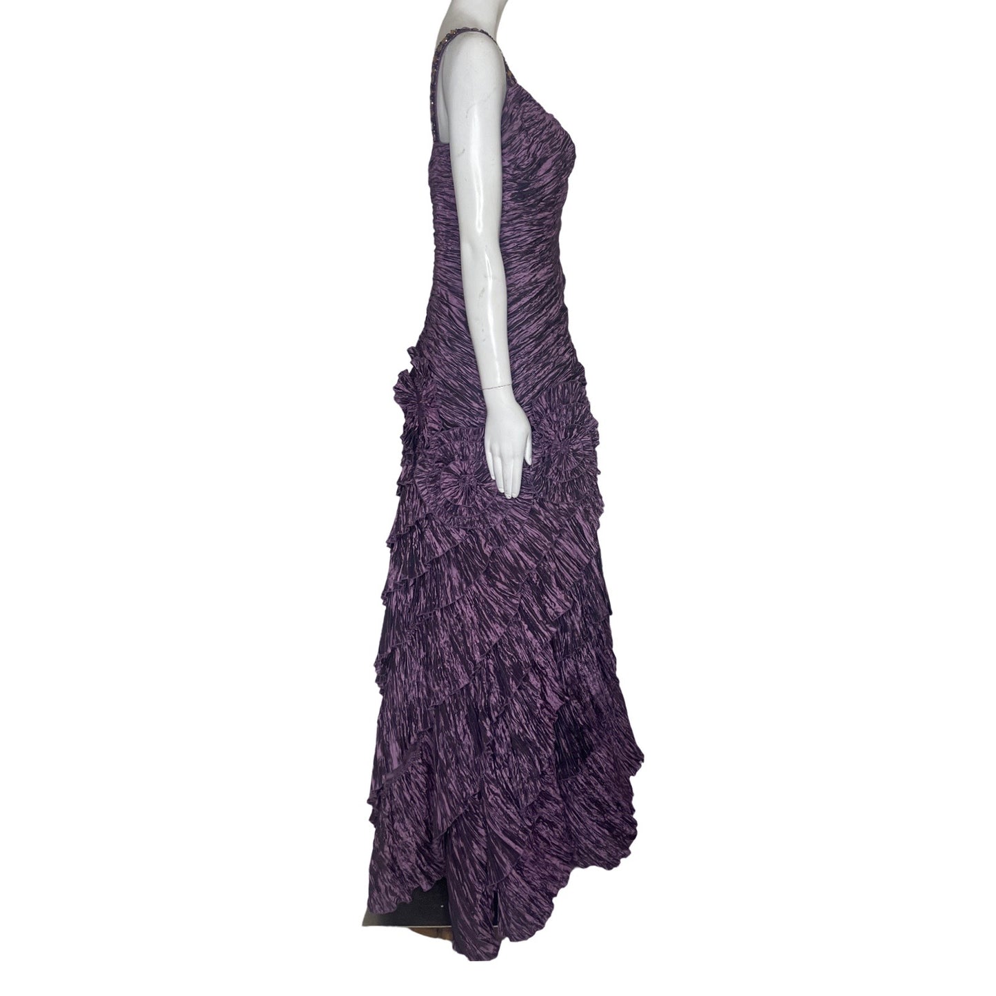 Vestido Atelier Alice Tiras Pedreria Morado-Talla 10