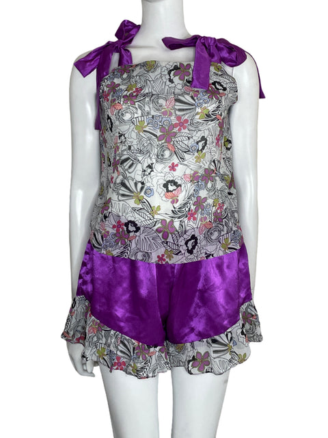 Set Celiapizan Floral Morado-Talla M