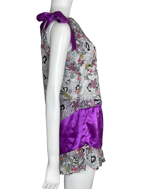 Set Celiapizan Floral Morado-Talla M