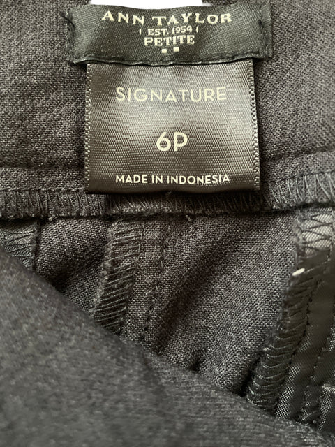 Pantalon Ann Taylor Clasico Gris- Talla 6
