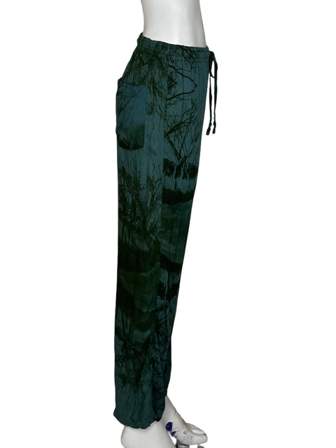 Pantalón Luna May Tie Dye Verde - Talla XS