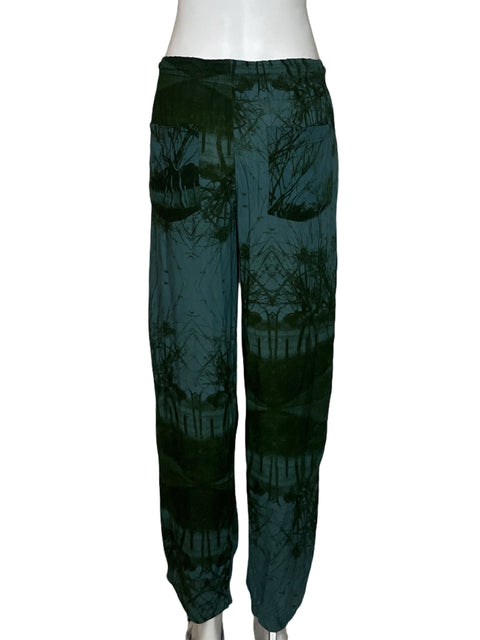 Pantalón Luna May Tie Dye Verde - Talla XS