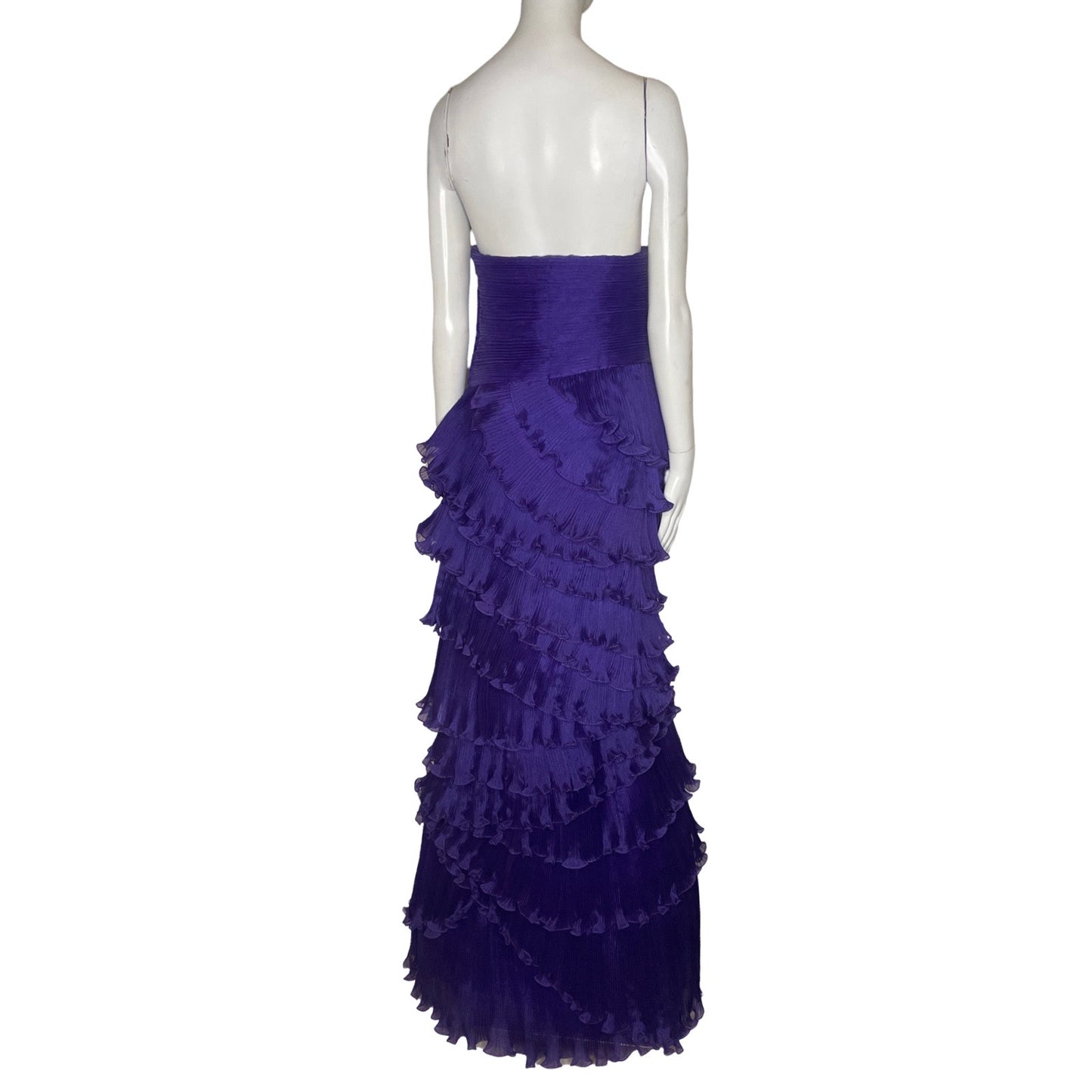 Vestido Terani Couture Strapple Morado-Talla 10