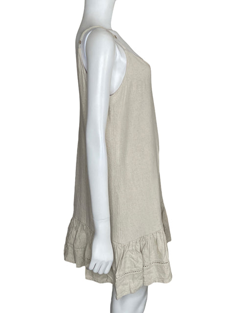 Vestido Ela Mini Tirantes Beige-Talla 12