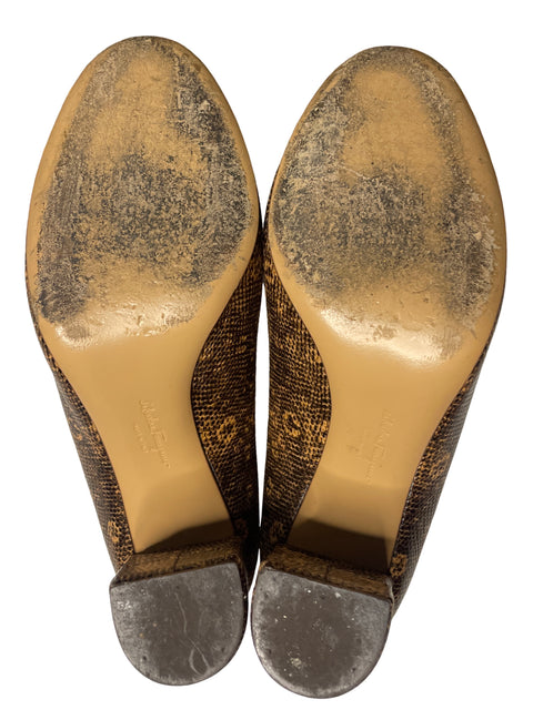 * Calzado Ferragamo Booa Print Marròn-Talla 8