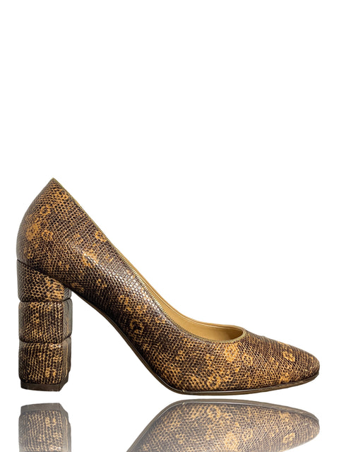 * Calzado Ferragamo Booa Print Marròn-Talla 8