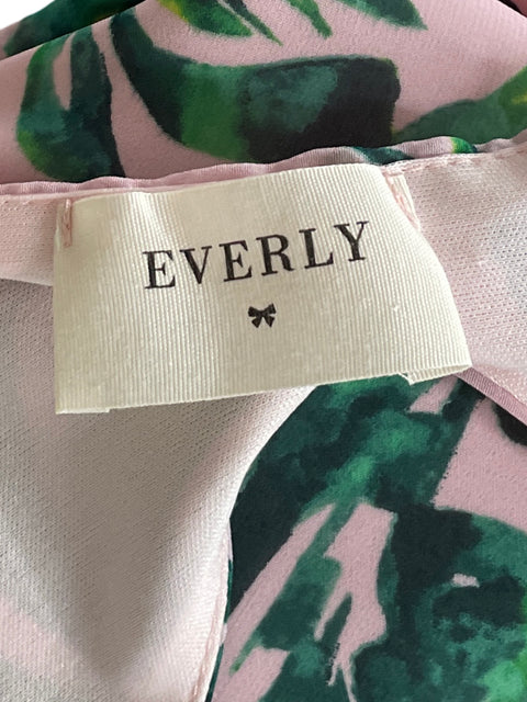 Vestido Everly Halter Tropical Rosado-Talla L