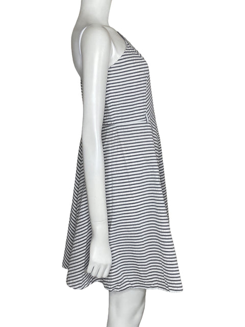 Vestido Michael Kors Tirantes Rayas Blanco-Talla 8