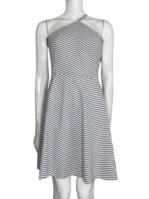 Vestido Michael Kors Tirantes Rayas Blanco-Talla 8