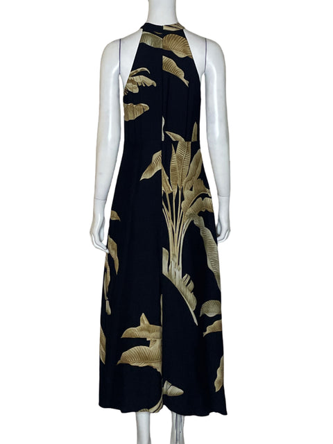 Vestido Massimo Dutty Estampado Negro-Talla 4