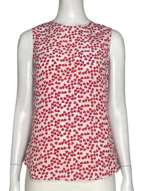 Blusa Equipment Corazones Blanco - Talla XS
