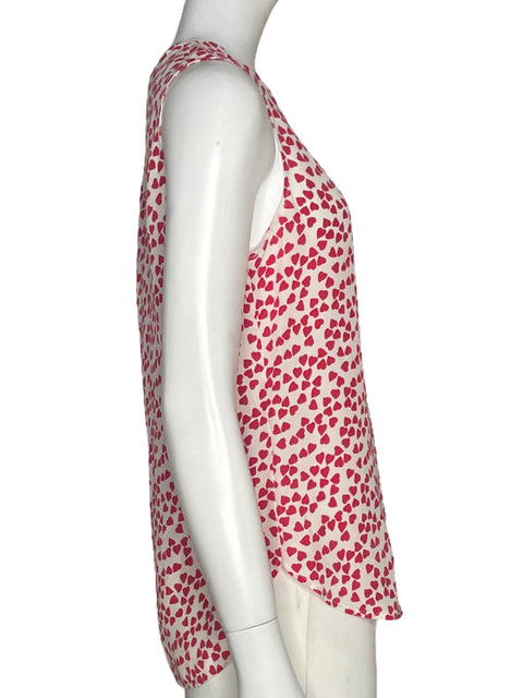 Blusa Equipment Corazones Blanco - Talla XS