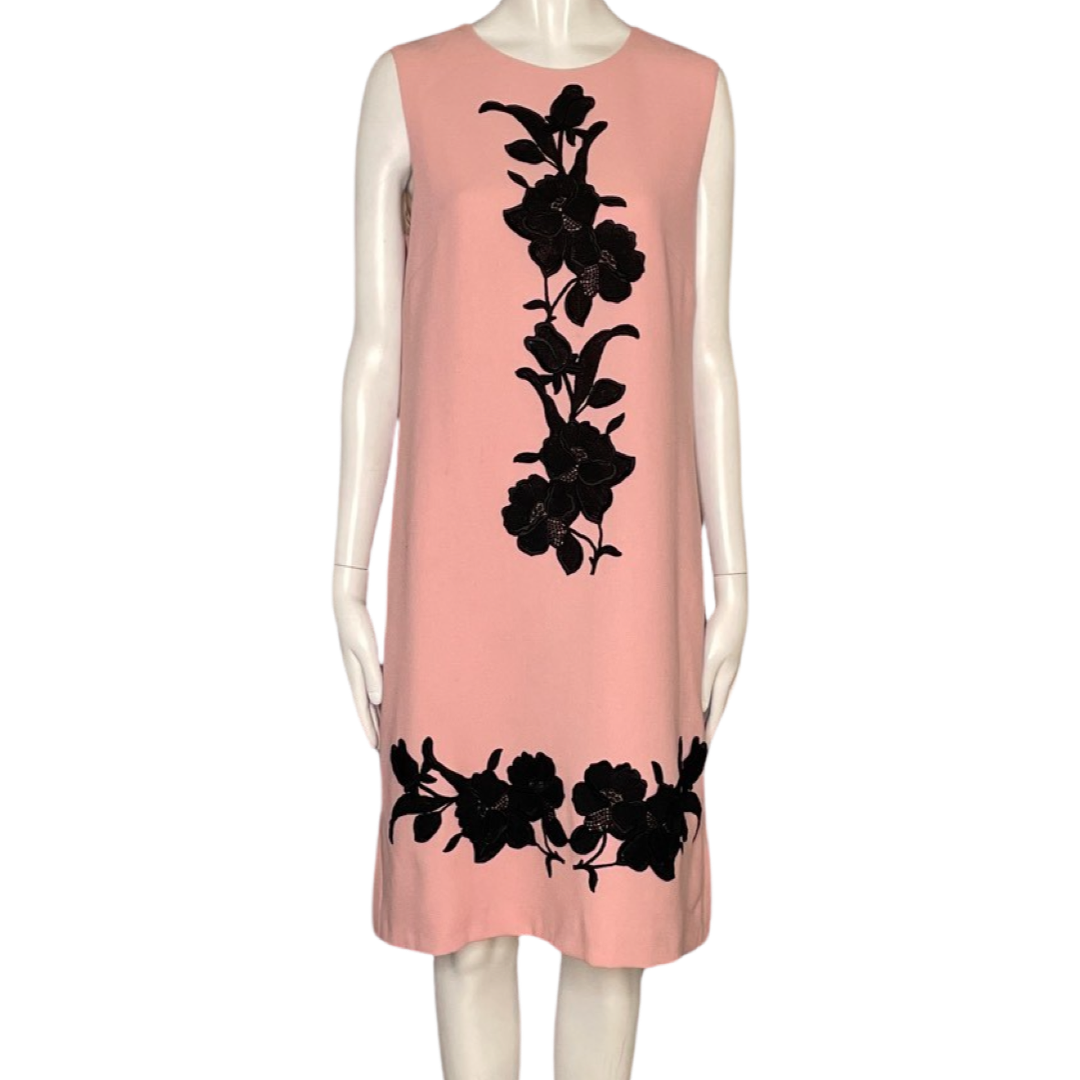 Vestido Dolce&Gabbana Mini Bordado Flores Rosado-
Talla M