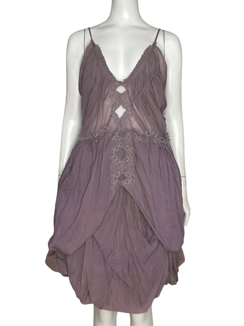 Vestido Tesoro TPS Bombacho Morado - Talla M