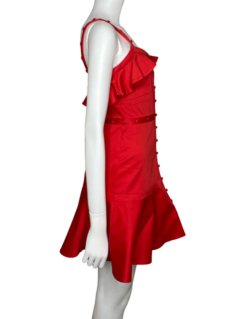 Vestido Alexis Tirantes Vuelos Naranja-Talla S