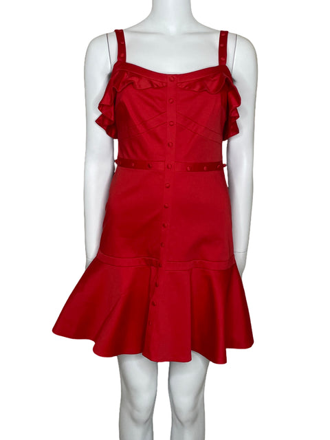 Vestido Alexis Tirantes Vuelos Naranja-Talla S