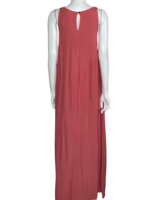 Vestido SoftSurroundings Maxi Fluido Rosado-Talla M