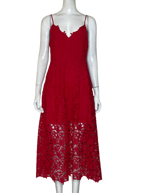 Vestido ASTR encaje Tiras Rojo-Talla M