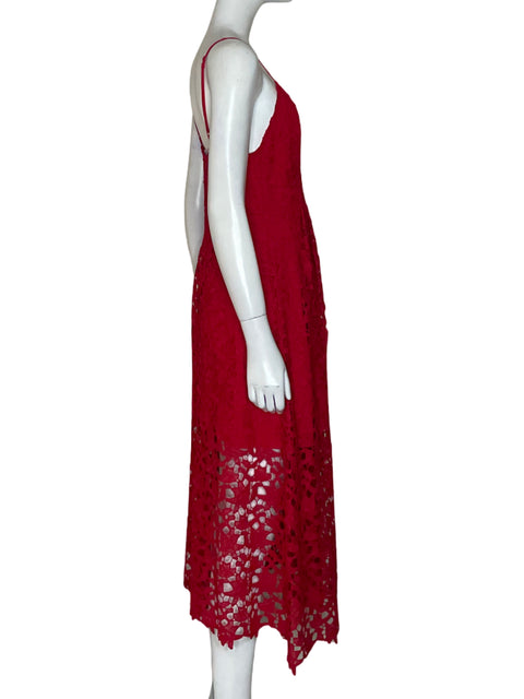 Vestido ASTR encaje Tiras Rojo-Talla M