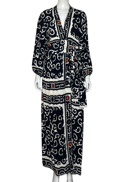 Vestido Zara Crossbody Maxi Negro-Talla M