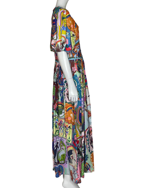 Vestido Tesoro TPS Estampado Astral Rosado-Talla L