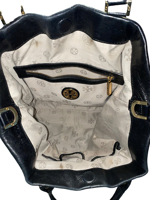 * Cartera Tory Burch Tote Dena Negro-Talla M