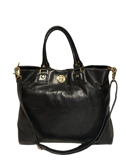 * Cartera Tory Burch Tote Dena Negro-Talla M