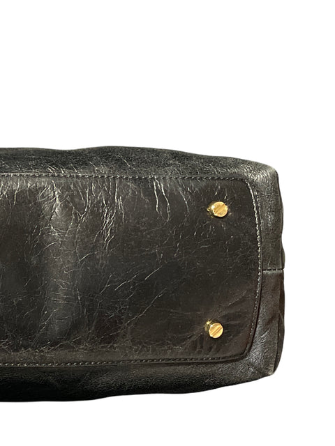 * Cartera Tory Burch Tote Dena Negro-Talla M