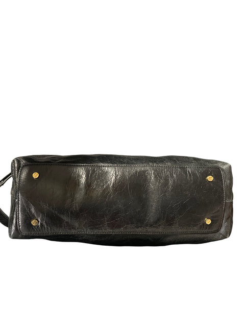 * Cartera Tory Burch Tote Dena Negro-Talla M