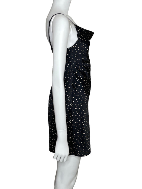 Vestido Urban Outfittera Puntos Satinado Negro-Talla S
