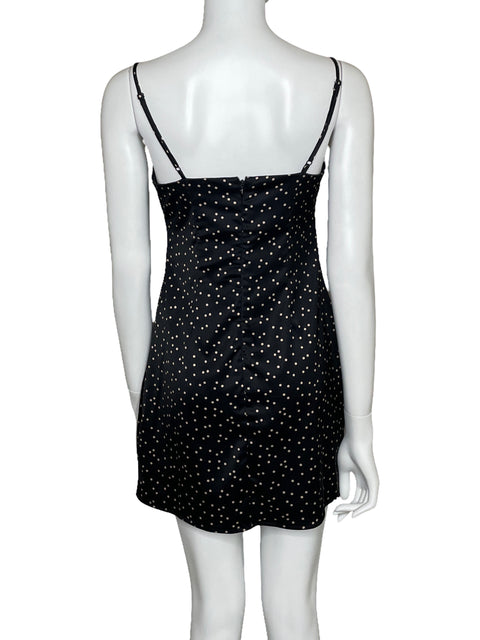 Vestido Urban Outfittera Puntos Satinado Negro-Talla S