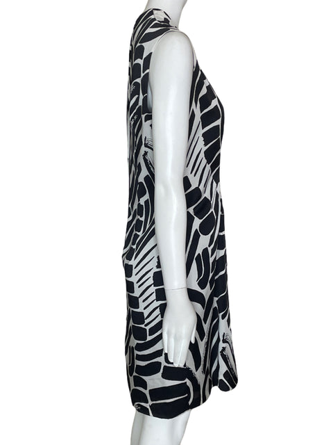 Vestido Kenneth Cole Estampado Blanco- Talla 4