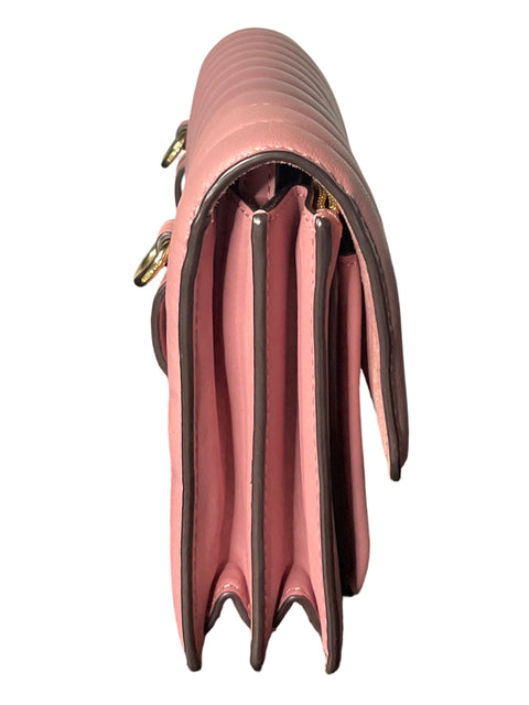 * Cartera Coach Foldover Quilted Cangurera Rosado-Talla S